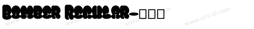 Bomber Regular字体转换